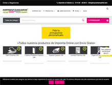 Tablet Screenshot of imprentamadrid.com
